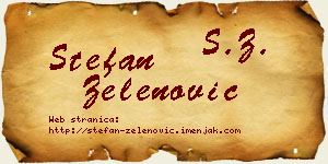 Stefan Zelenović vizit kartica